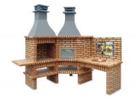 Ref. 326 - 224 cm e 224 cm x 69 cm x 274 cm, CxLxA | Grelhador 60 cm x 40 cm, CxL | 1900 kg